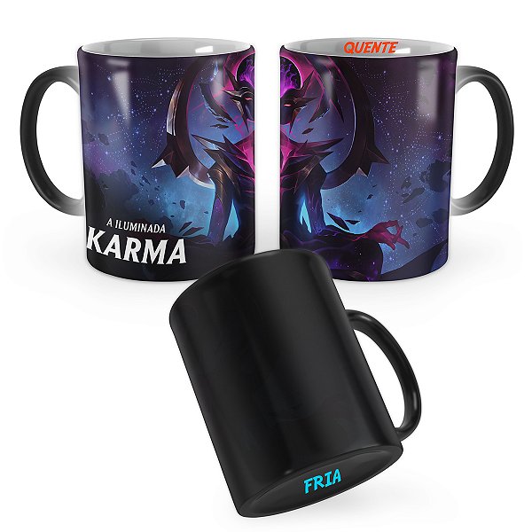 Caneca Mágica Karma Estrela Negra League of Legends Lol