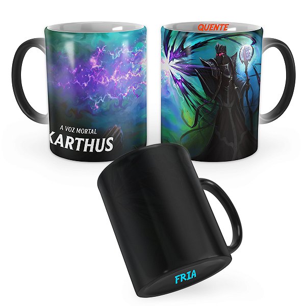 Caneca Mágica Karthus Cerimônia das Trevas League of Legends Lol