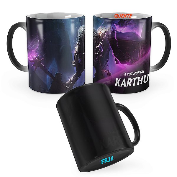 Caneca Mágica Karthus Bane-luz League of Legends Lol