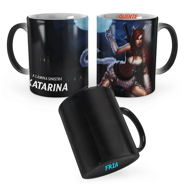 Caneca Mágica Katarina Gatinha League of Legends Lol