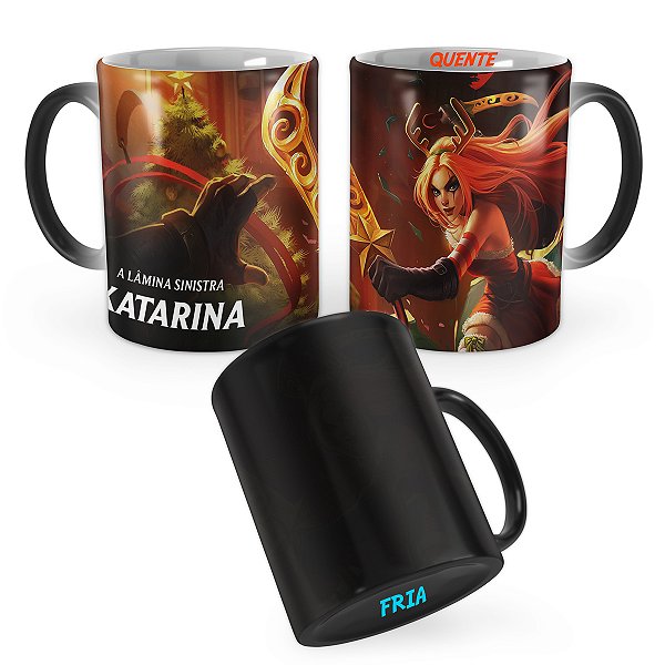 Caneca Mágica Katarina Noite Infeliz League of Legends Lol