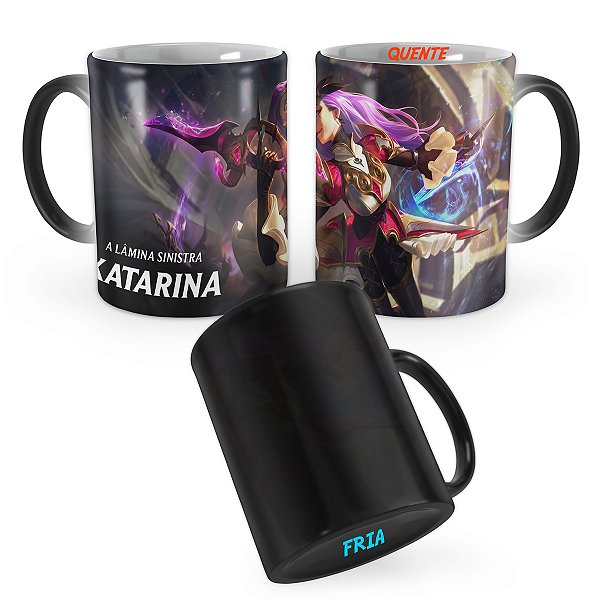 Caneca Mágica Katarina Rainha de Batalha League of Legends Lol