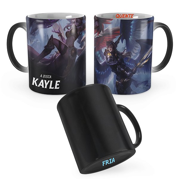 Caneca Mágica Kayle Nascida para a Batalha League of Legends Lol