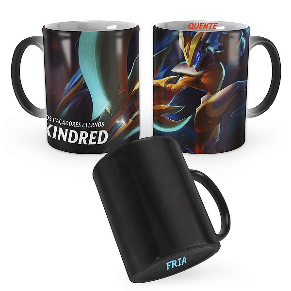Caneca Mágica Kindred Supergalácticos League of Legends Lol