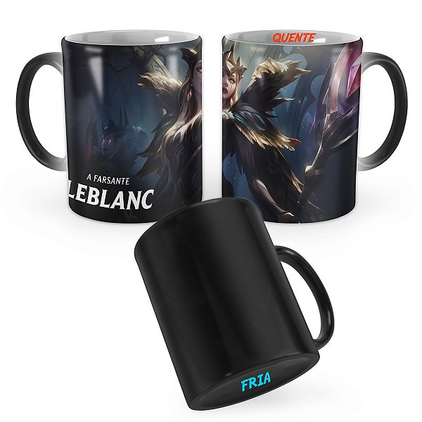 Caneca Mágica LeBlanc Congregação das Bruxas League of Legends Lol