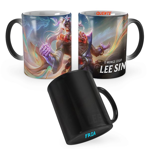 Caneca Mágica Lee Sin Escamas Celestiais Divinas League of Legends