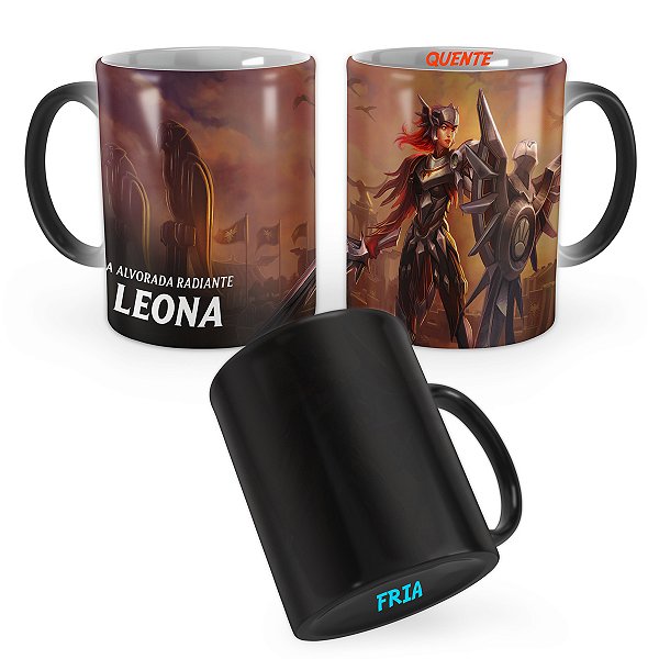 Caneca Mágica Leona Solari de Ferro League of Legends Lol