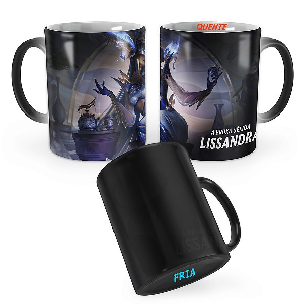 Caneca Mágica Lissandra de Porcelana de Prestígio League of Legends