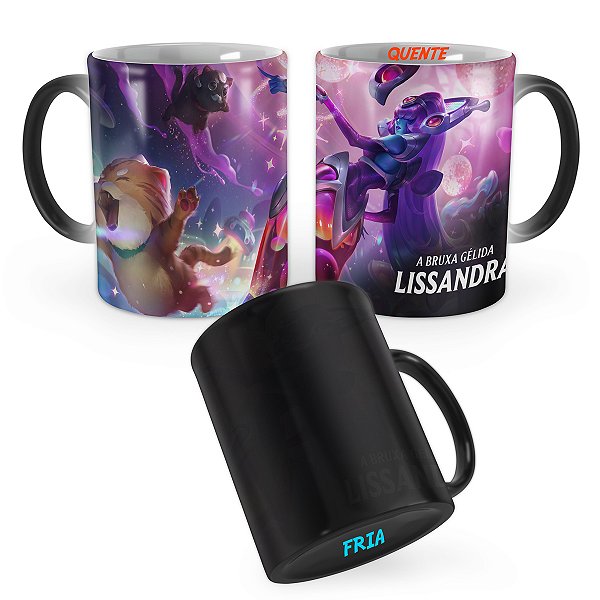 Caneca Mágica Lissandra Embalos no Espaço League of Legends Lol