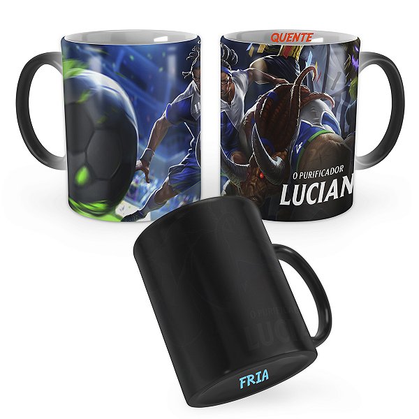 Caneca Mágica Lucian Atacante League of Legends Lol