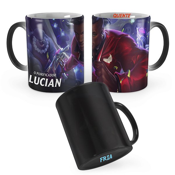 Caneca Mágica Lucian Cupido Mortal League of Legends Lol