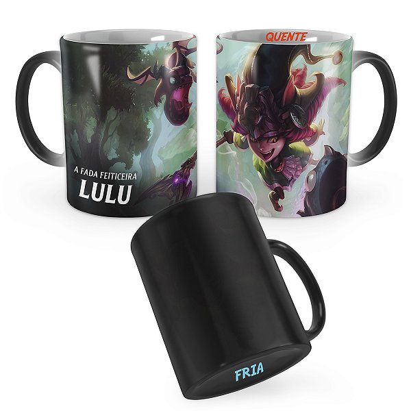 Caneca Mágica Lulu Treinadora de Dragões League of Legends Lol