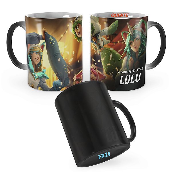 Caneca Mágica Lulu Pijaminha Estelar League of Legends Lol