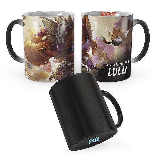 Caneca Mágica Lulu Kawaii Café League of Legends Lol