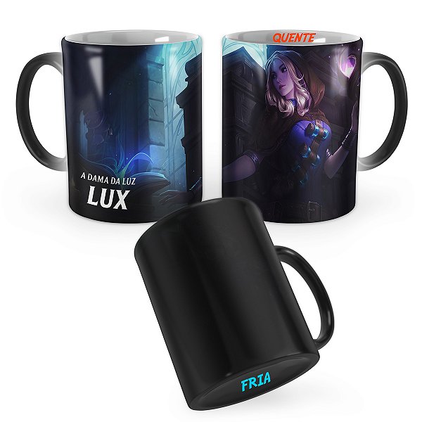 Caneca Mágica Lux Ladra Arcana League of Legends Lol