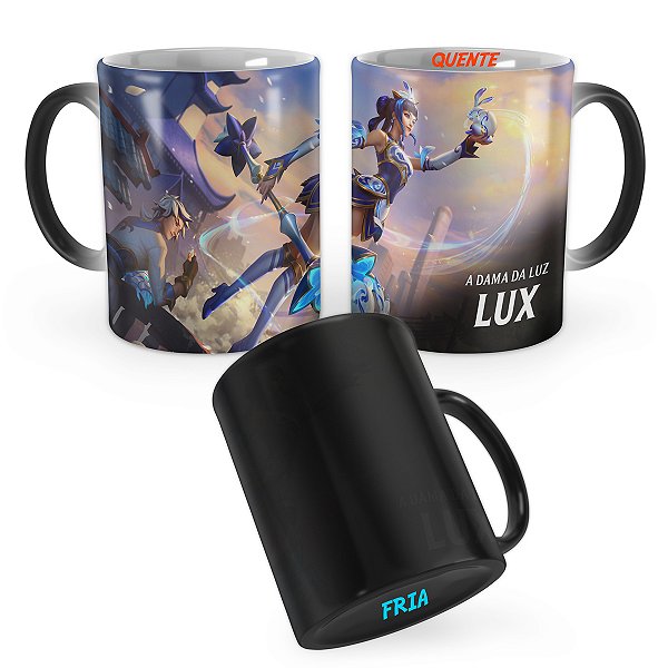 Caneca Mágica Lux de Porcelana League of Legends Lol
