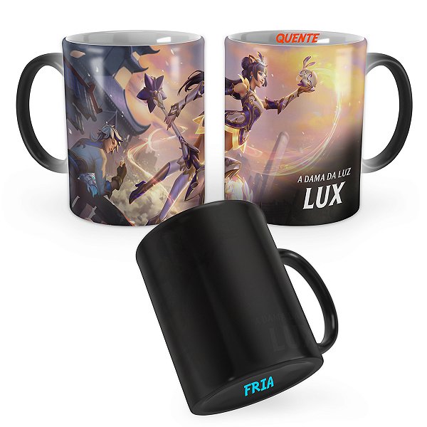Caneca Mágica Lux de Porcelana de Prestígio League of Legends Lol