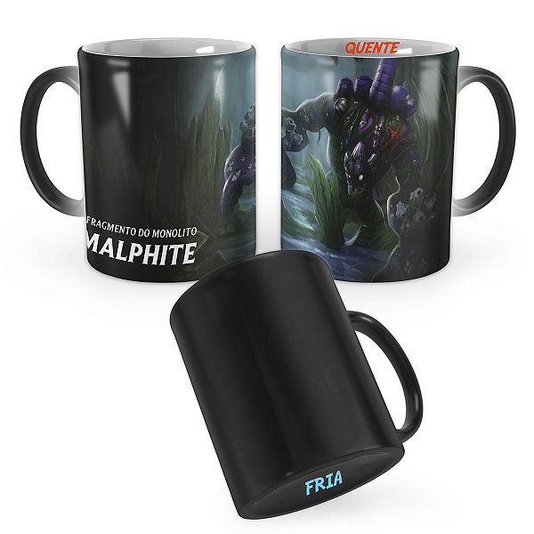 Caneca Mágica Malphite Recife de Coral League of Legends Lol