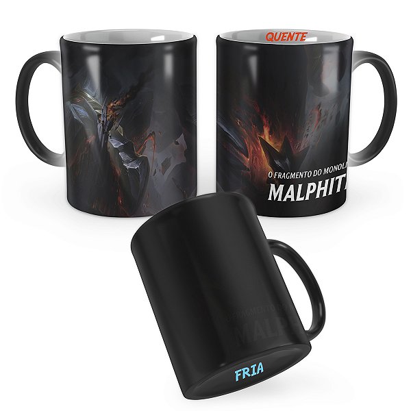 Caneca Mágica Malphite de Obsidiana League of Legends Lol