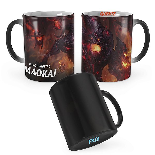 Caneca Mágica Maokai de Carvão League of Legends Lol