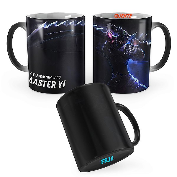 Caneca Mágica Master Yi Caçador de Cabeças League of Legends Lol
