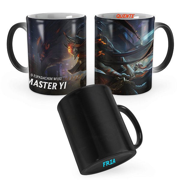 Caneca Mágica Master Yi Tinta Sombria League of Legends Lol