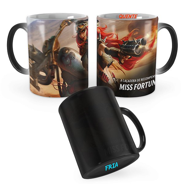 Caneca Mágica Miss Fortune Guerreira das Estradas League of Legends