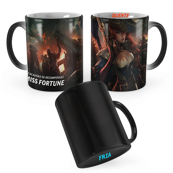 Caneca Mágica Capitã Fortune League of Legends Lol