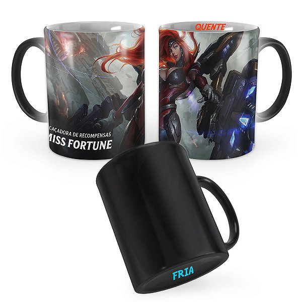 Caneca Mágica Miss Fortune Vingadora Exocósmica League of Legends