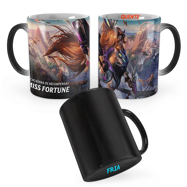Caneca Mágica Miss Fortune Coelha de Batalha League of Legends Lol