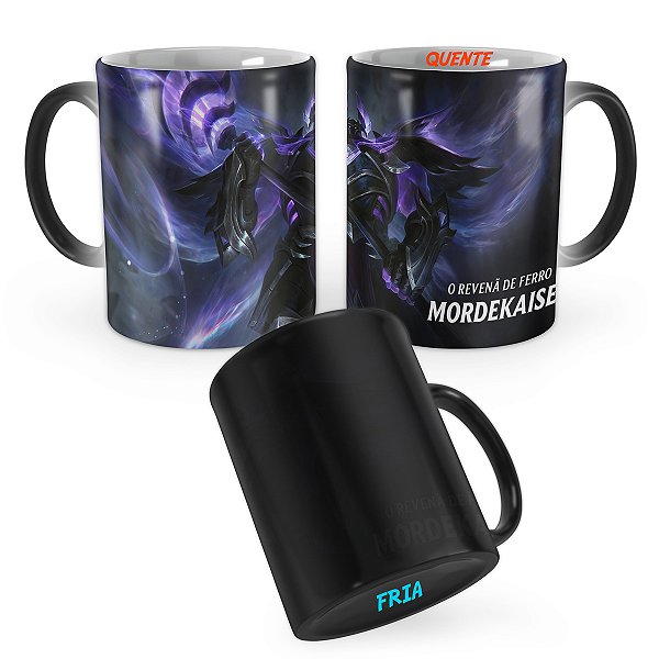Caneca Mágica Mordekaiser Cavaleiro Zumbi das Cinzas Lol