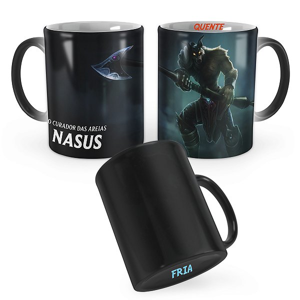 Caneca Mágica Nasus Cavaleiro do Terror League of Legends Lol