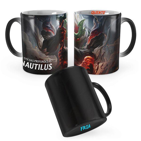 Caneca Mágica Nautilus Pergaminhos Shan Hai League of Legends Lol