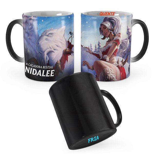 Caneca Mágica Nidalee Nevada League of Legends Lol