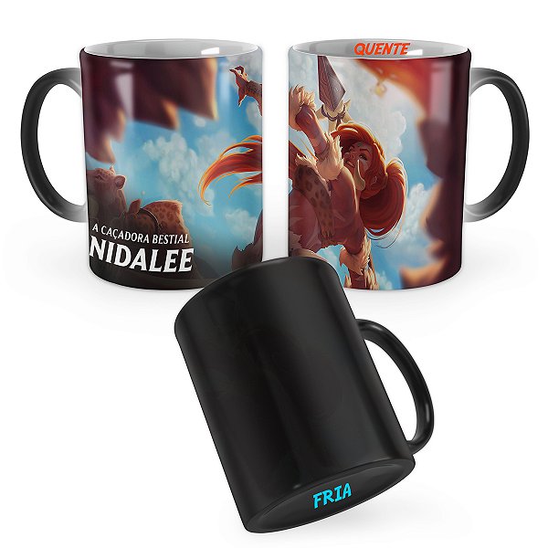 Caneca Mágica Nidalee Leopardo League of Legends Lol