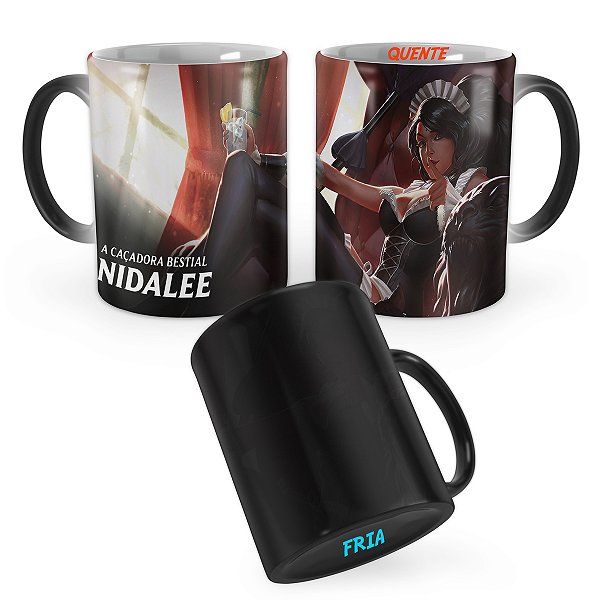 Caneca Mágica Nidalee Camareira Francesa League of Legends Lol