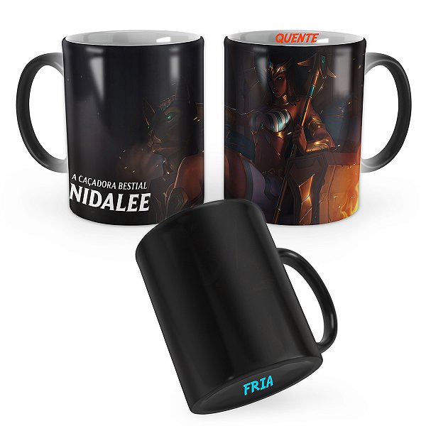 Caneca Mágica Nidalee Faraônica League of Legends Lol