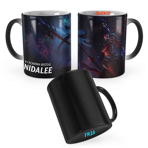Caneca Mágica Nidalee Reinos Combatentes League of Legends Lol