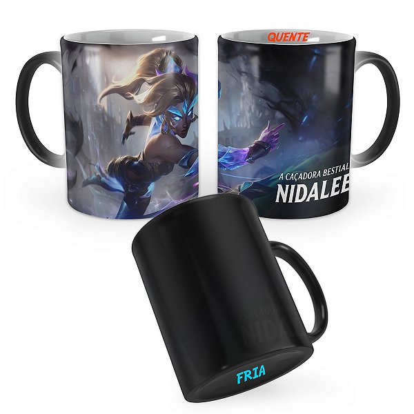 Caneca Mágica Nidalee Emissária da Luz League of Legends Lol