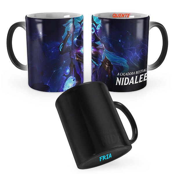 Caneca Mágica Nidalee Caçadora Cósmica League of Legends Lol