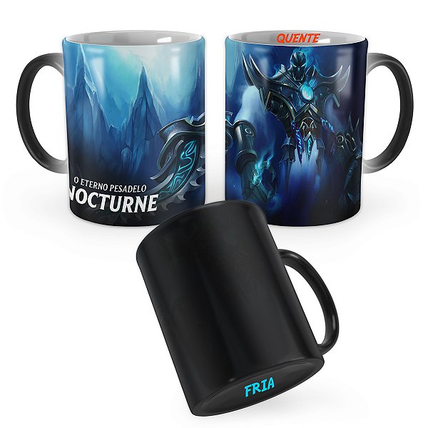 Caneca Mágica Nocturne Terror Congelante League of Legends Lol
