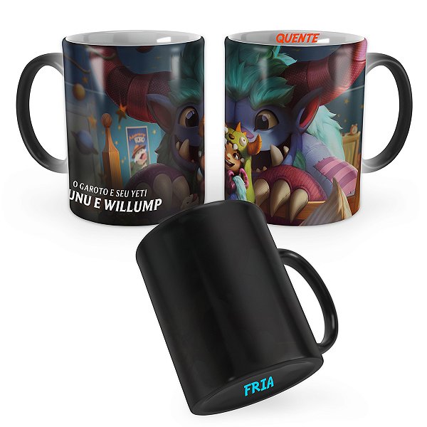 Caneca Mágica Nunu e Willump Bicho-Papão League of Legends Lol