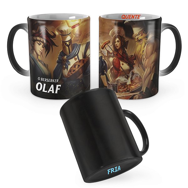 Caneca Mágica Olaf Açougueiro League of Legends Lol