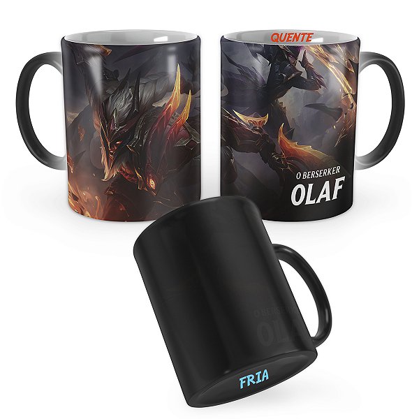 Caneca Mágica Olaf Caçador de Dragões League of Legends Lol
