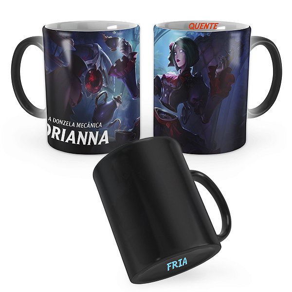 Caneca Mágica Orianna Gótica League of Legends Lol