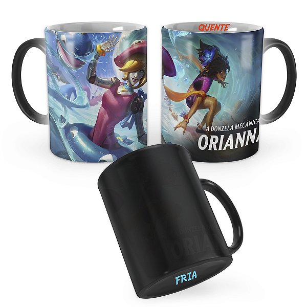 Caneca Mágica Orianna Curtindo o Verão League of Legends Lol