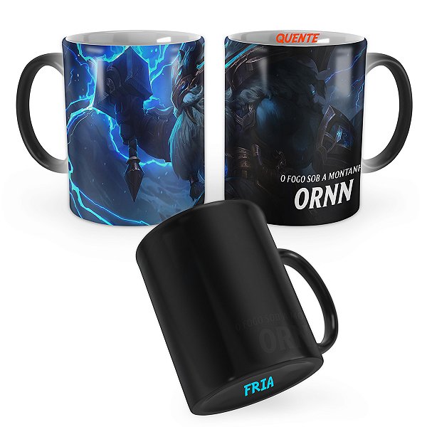 Caneca Mágica Ornn Senhor do Trovão League of Legends Lol
