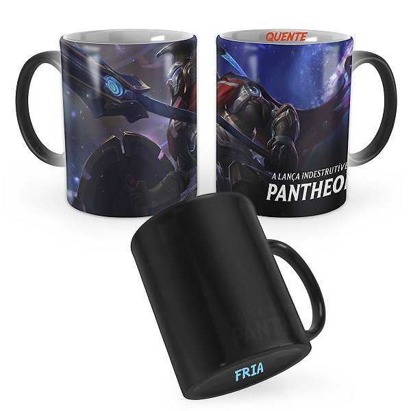 Caneca Mágica Pantheon Blindado League of Legends Lol