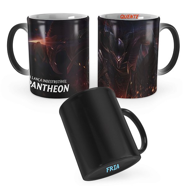Caneca Mágica Pantheon Caçador de Dragões League of Legends Lol