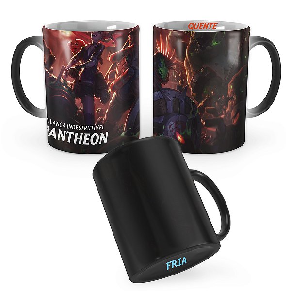 Caneca Mágica Pantheon Caça-Zumbis League of Legends Lol